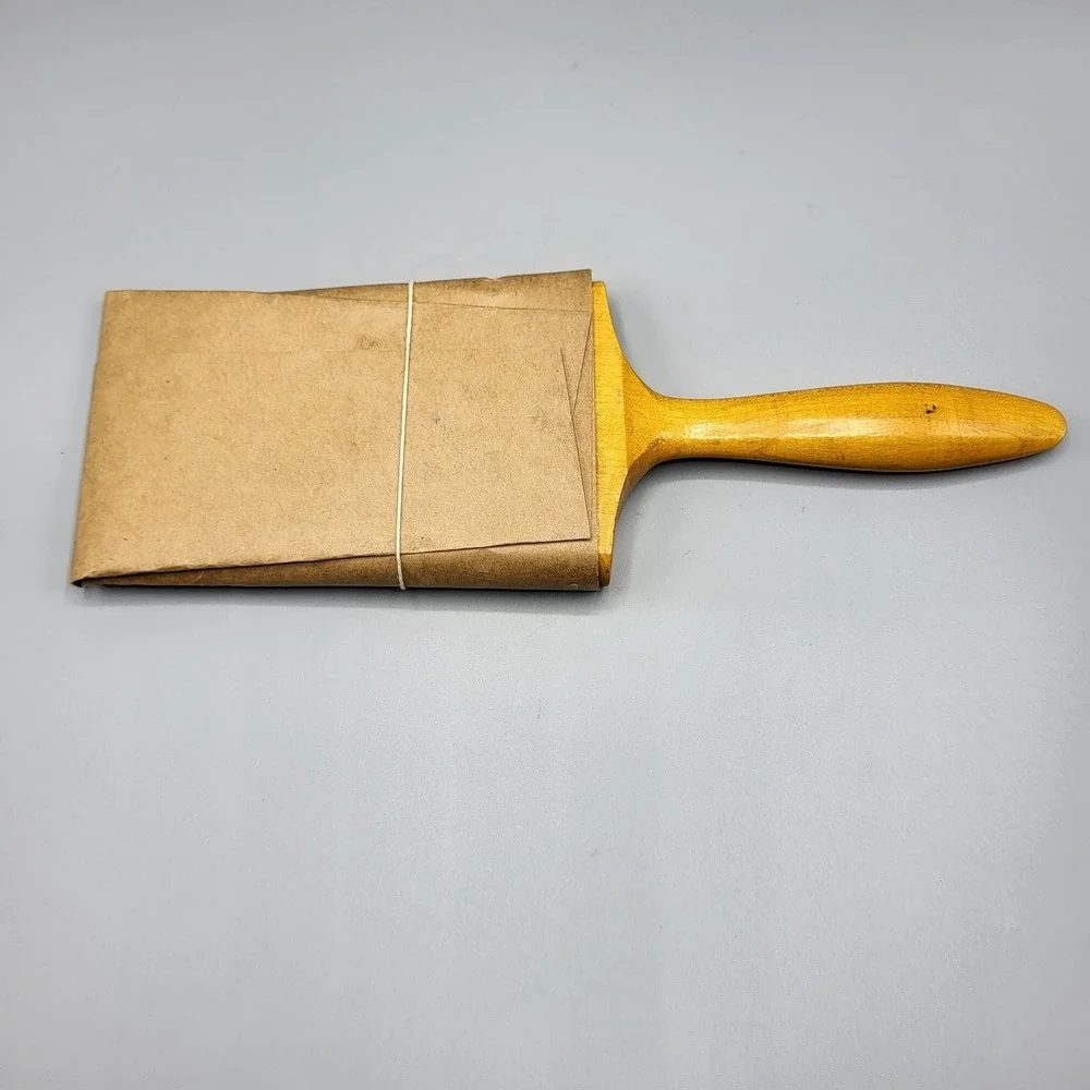 Vtg Patek Brothers Paint Brush No 500 4 Inch Pure Bristles Vulcanized In Rubber
